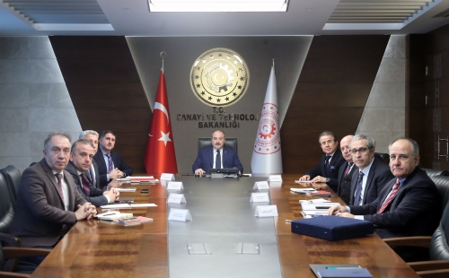 Sanayi ve Teknoloji Bakanı Sn. Mustafa Varank’ a Türkiye Seramik Federasyonu’ ndan Ziyaret