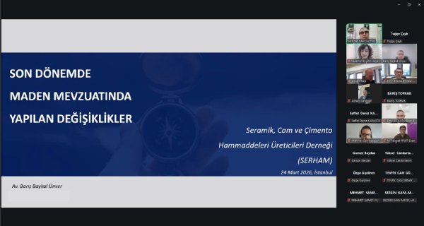 Son Dönemde Maden Mevzuatında Yapılan Değişiklikler konulu webinar gerçekleşmiştir